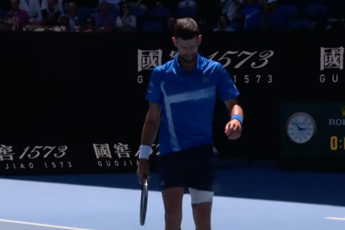 Djokovic in campo