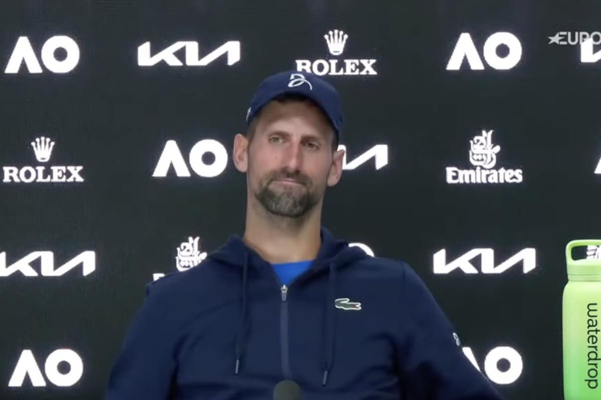 Djokovic in conferenza dopo l'addio a Melbourne