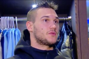 Gallinari durante un'intervista