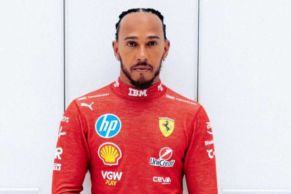 Hamilton in Ferrari