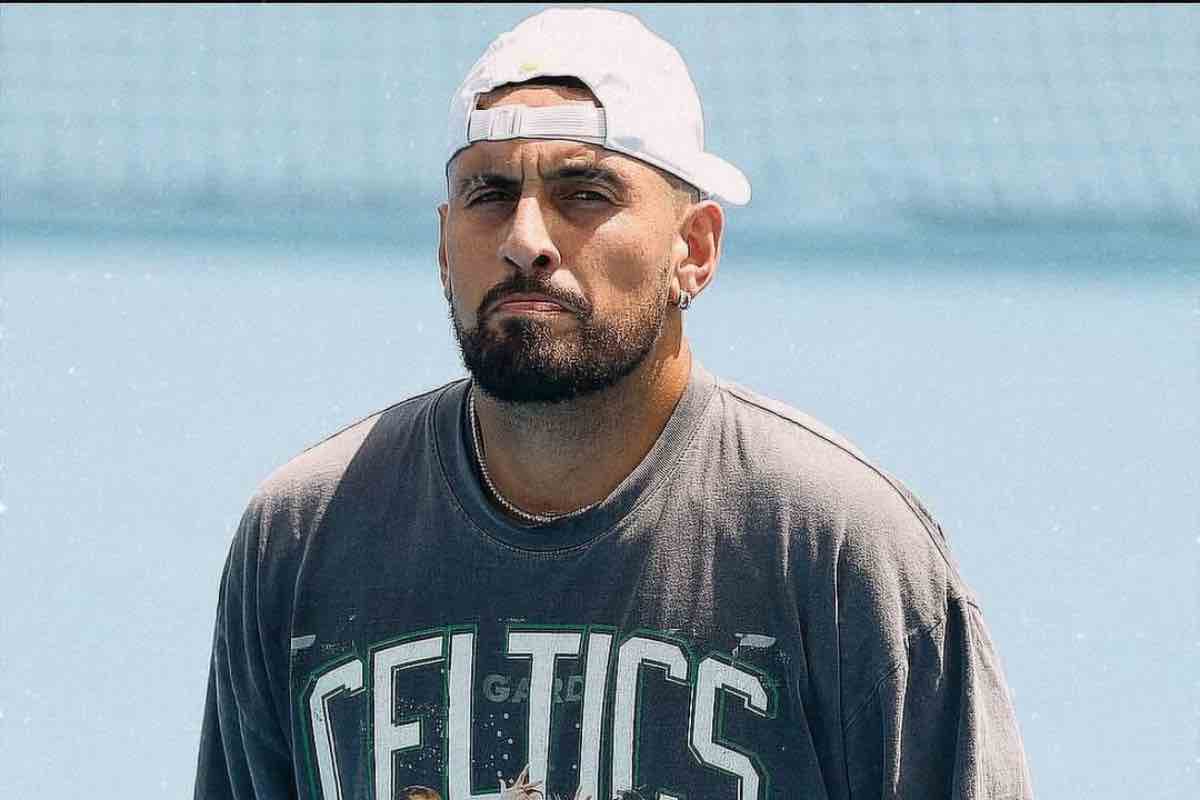 Kyrgios in allenamento