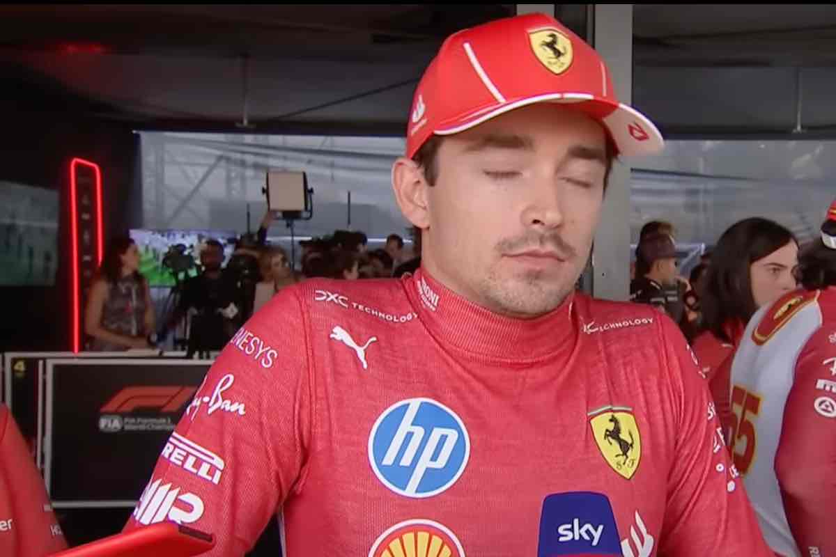 Leclerc intervistato a Sky