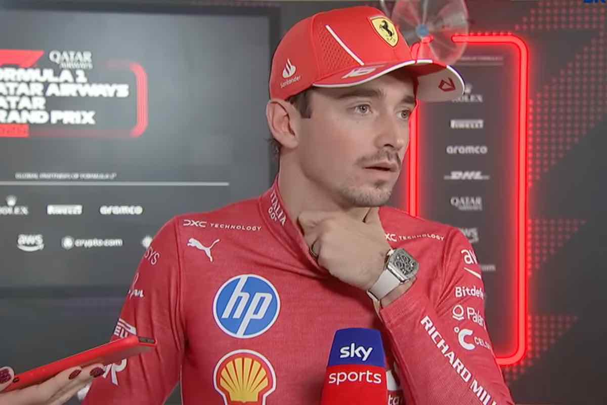 Leclerc intervistato a Sky