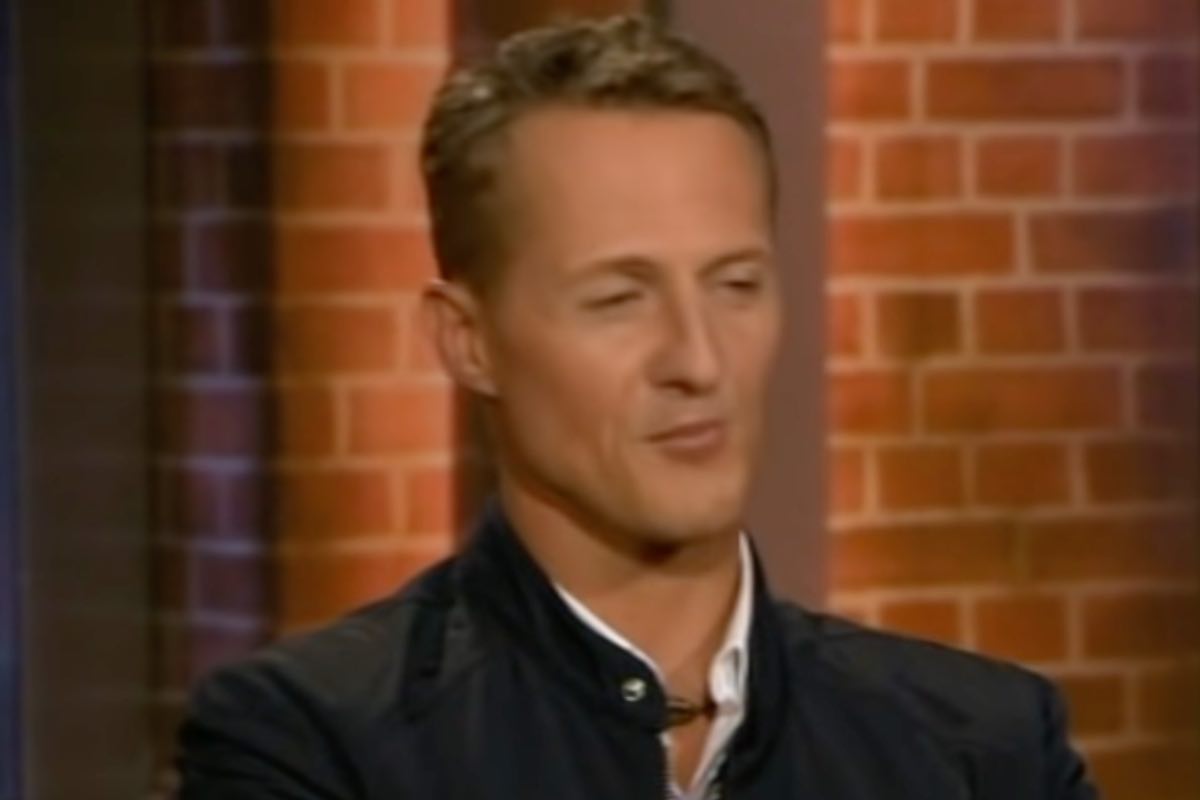 Schumacher durante un'intervista