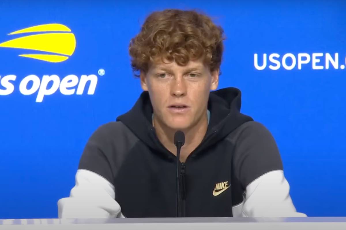 Sinner in conferenza durante gli Us Open