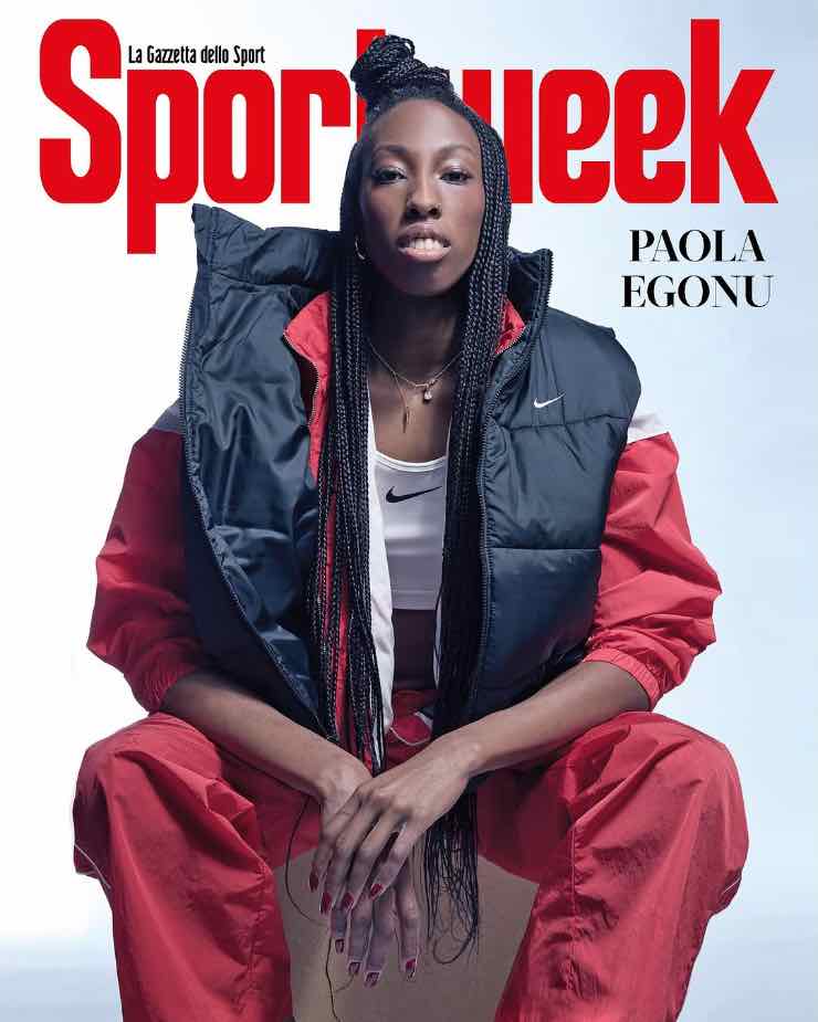 Copertina Sportweek dedicata a Paola Egonu