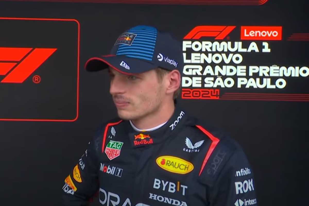 Verstappen intervistato dopo il GP