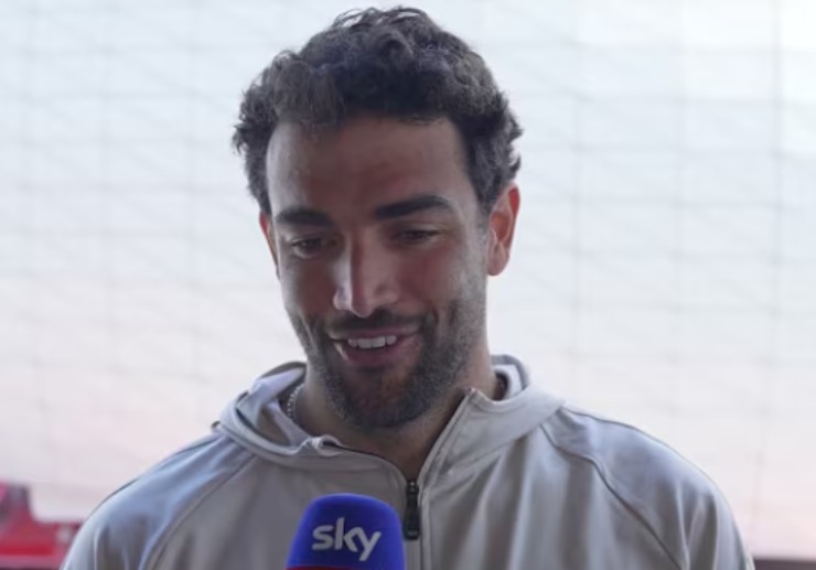 Berrettini durante un'intervista