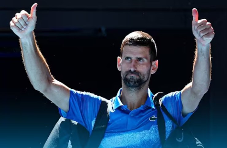 Djokovic saluta il pubblico