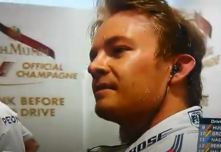 Rosberg nel box della Williams qualche anno fa