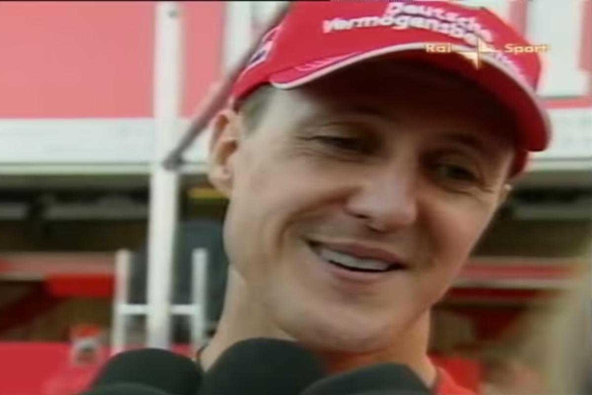 Schumacher in un'intervista ai tempi della Ferrari