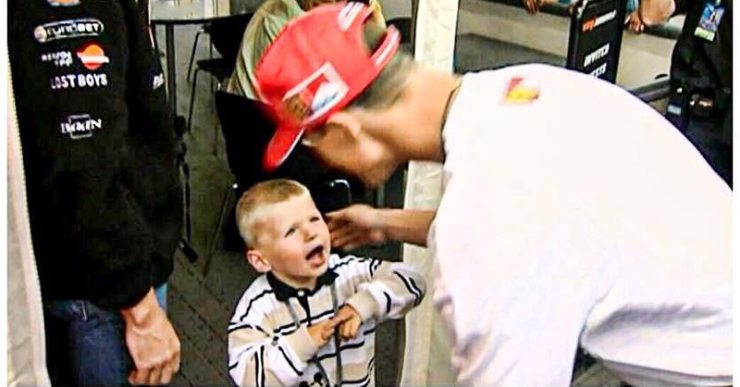 Schumacher e il piccolo Max Verstappen