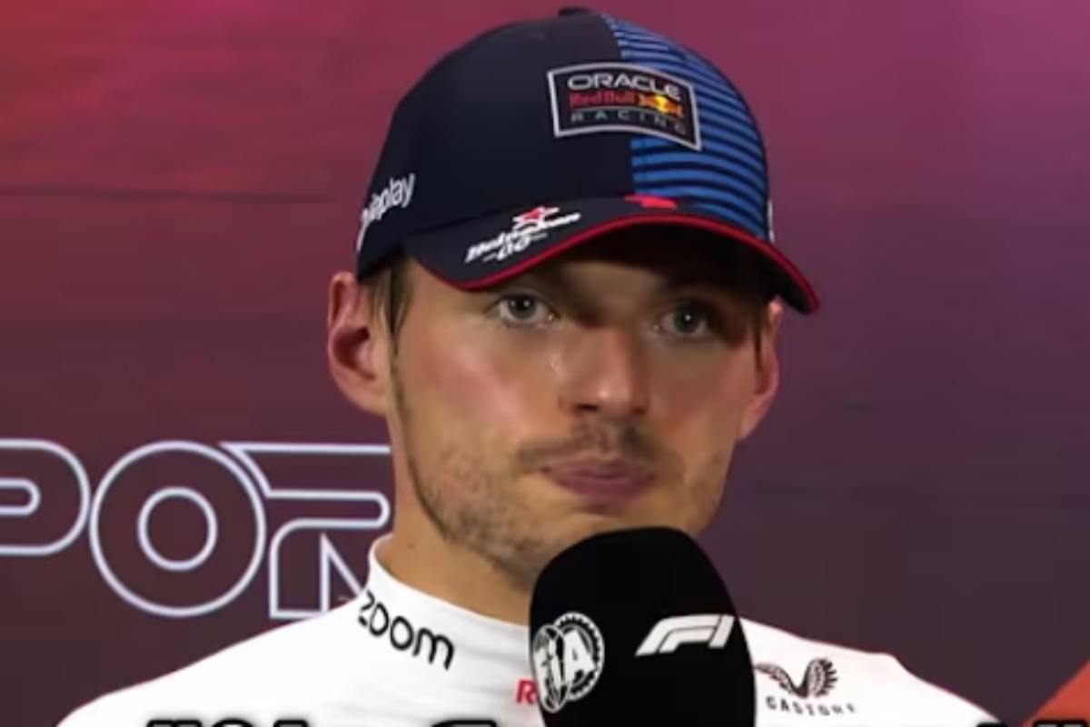 Verstappen parla in conferenza stampa