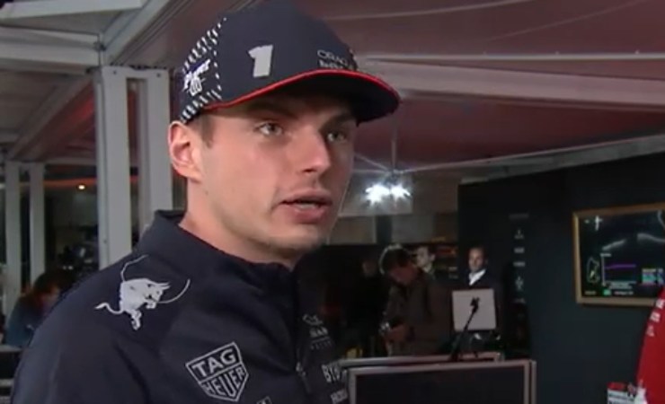 Verstappen in una intervista