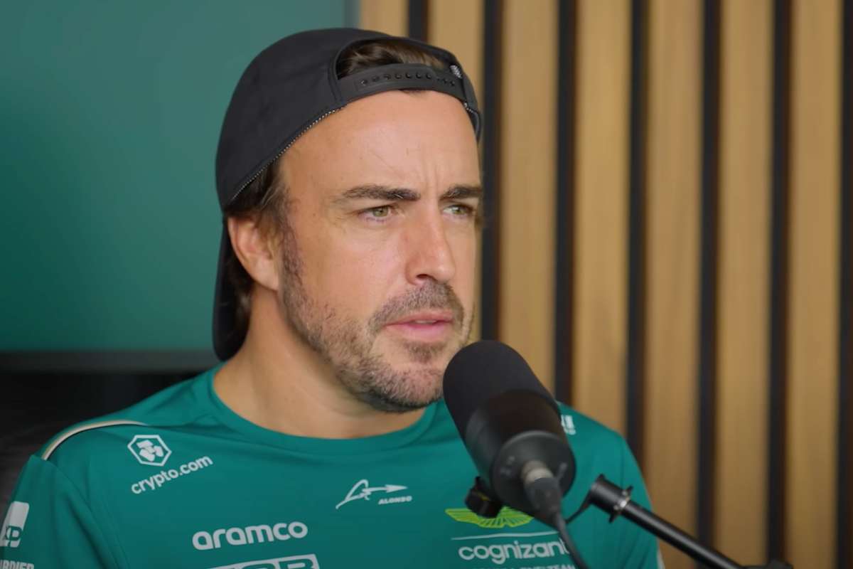 Alonso durante un'intervista