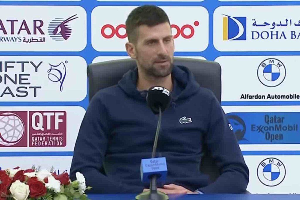 Djokovic in conferenza