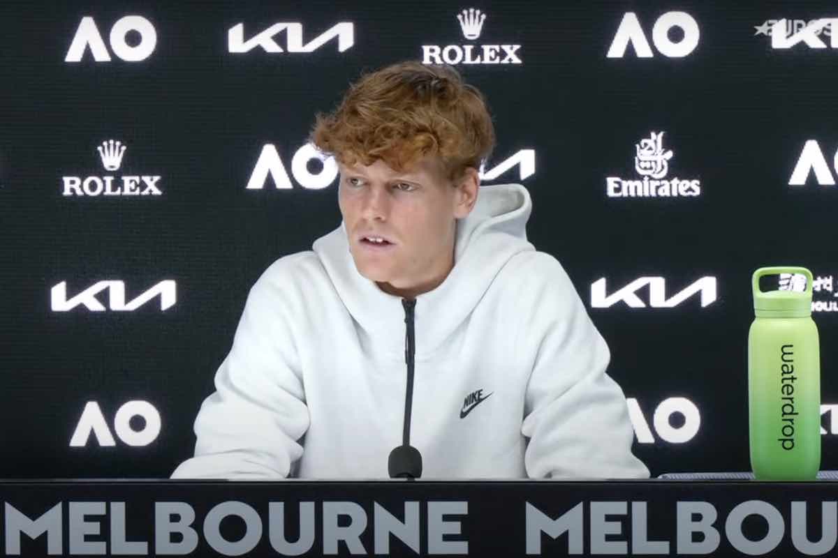 Jannik Sinner in conferenza a Melbourne