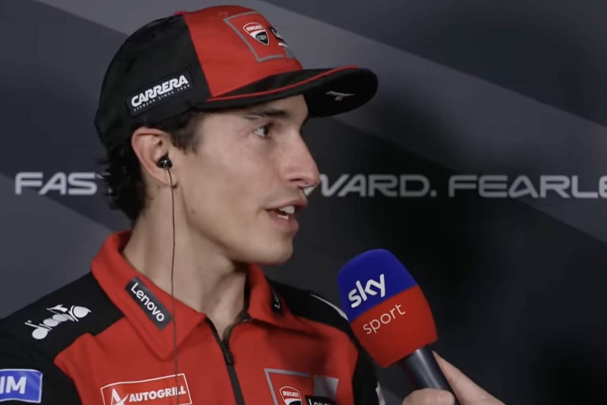 Marquez intervistato dopo i test