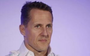 Schumacher durante un'intervista