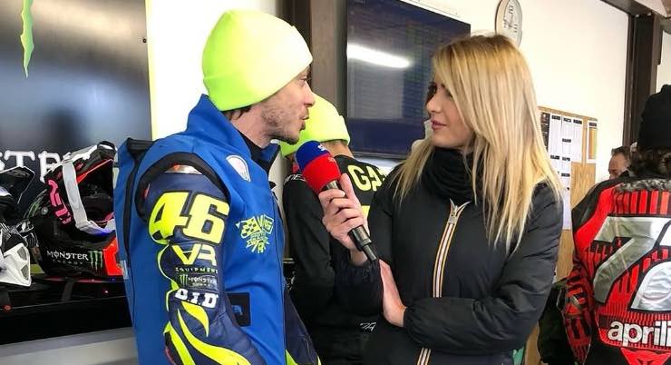 Valentino Rossi intervistato da Vera Spadini alla 100 Km dei campioni