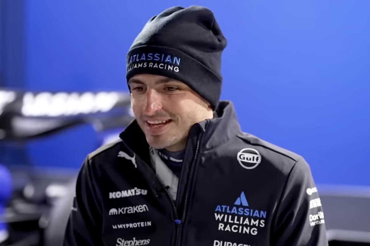 Carlos Sainz intervistato alla Williams 