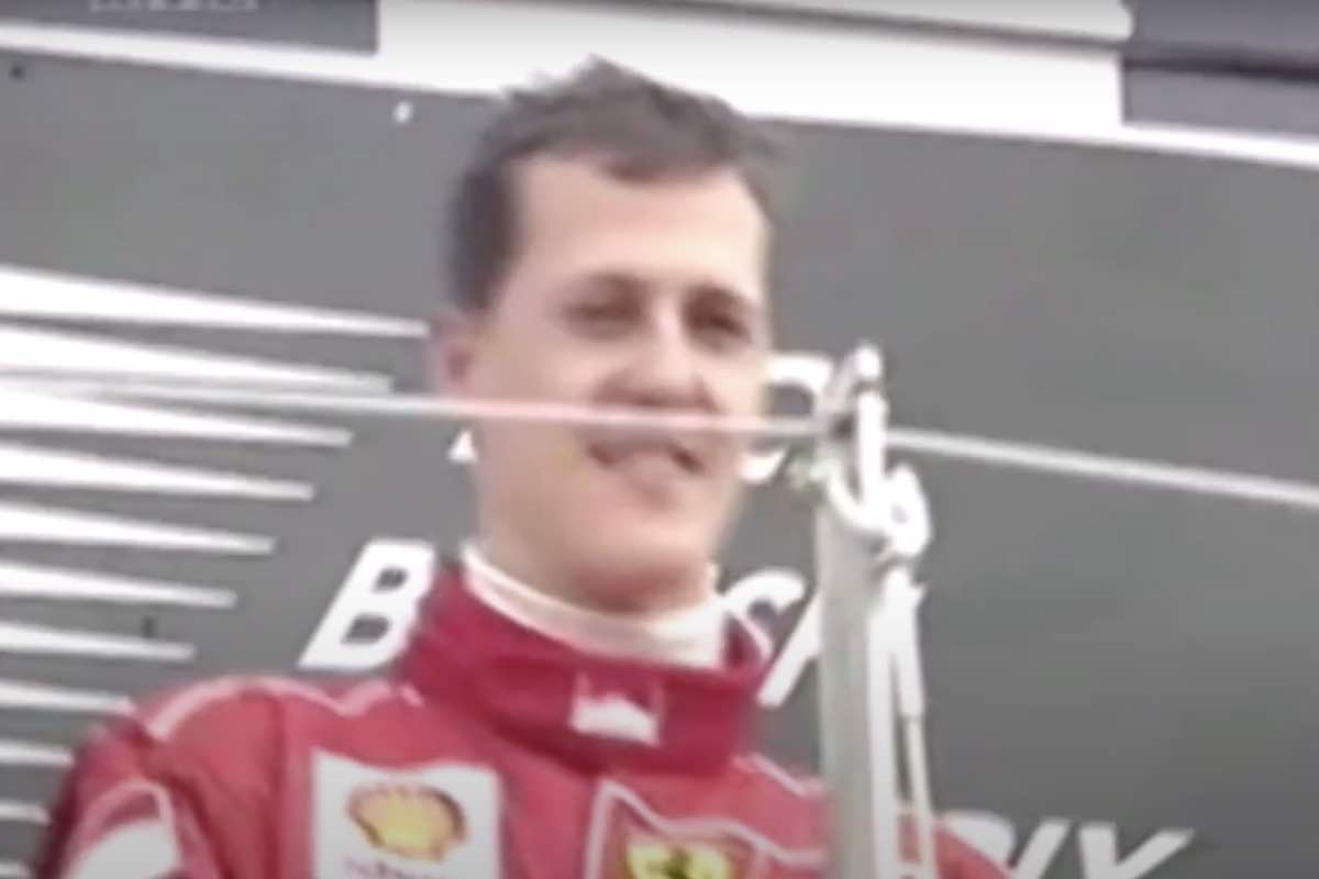 Schumacher sul podio