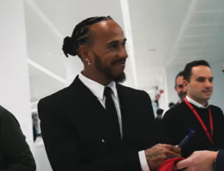 Lewis Hamilton a Maranello