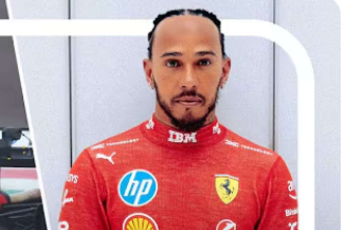 Hamilton in tuta Ferrari