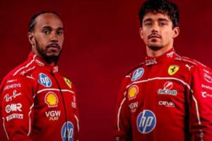 Hamilton e Leclerc in tutta Ferrari