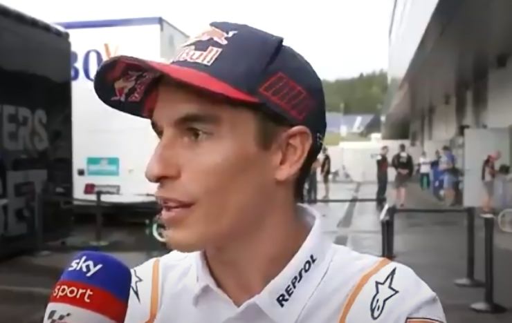 Marquez durante una intervista