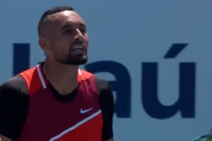 Kyrgios nel match contro Sinner a Miami