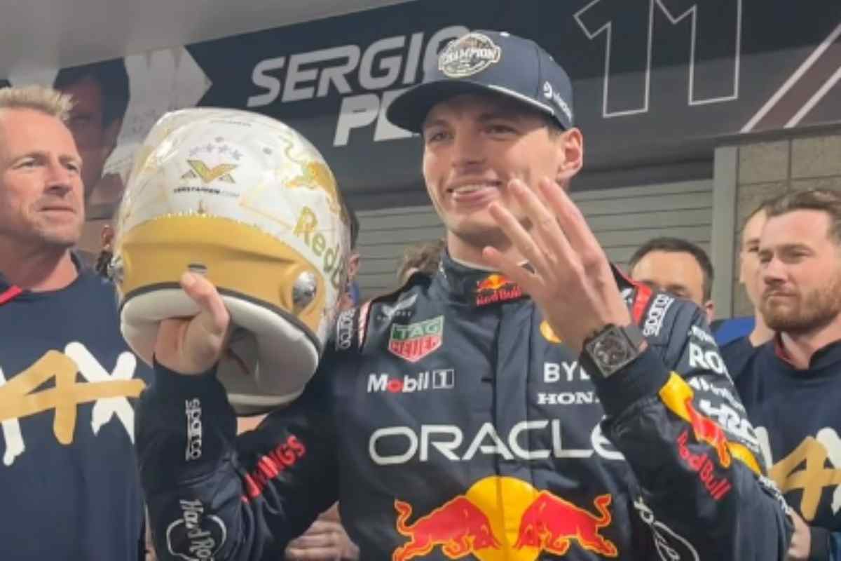 Verstappen festeggia il quarto mondiale consecutivo