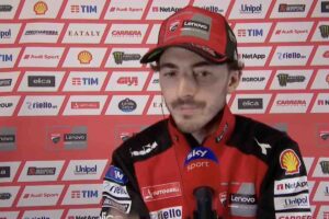 Bagnaia dopo le prove in Argentina