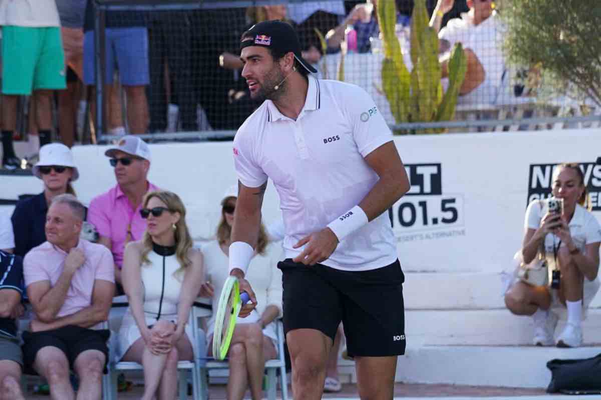 Matteo Berrettini in campo