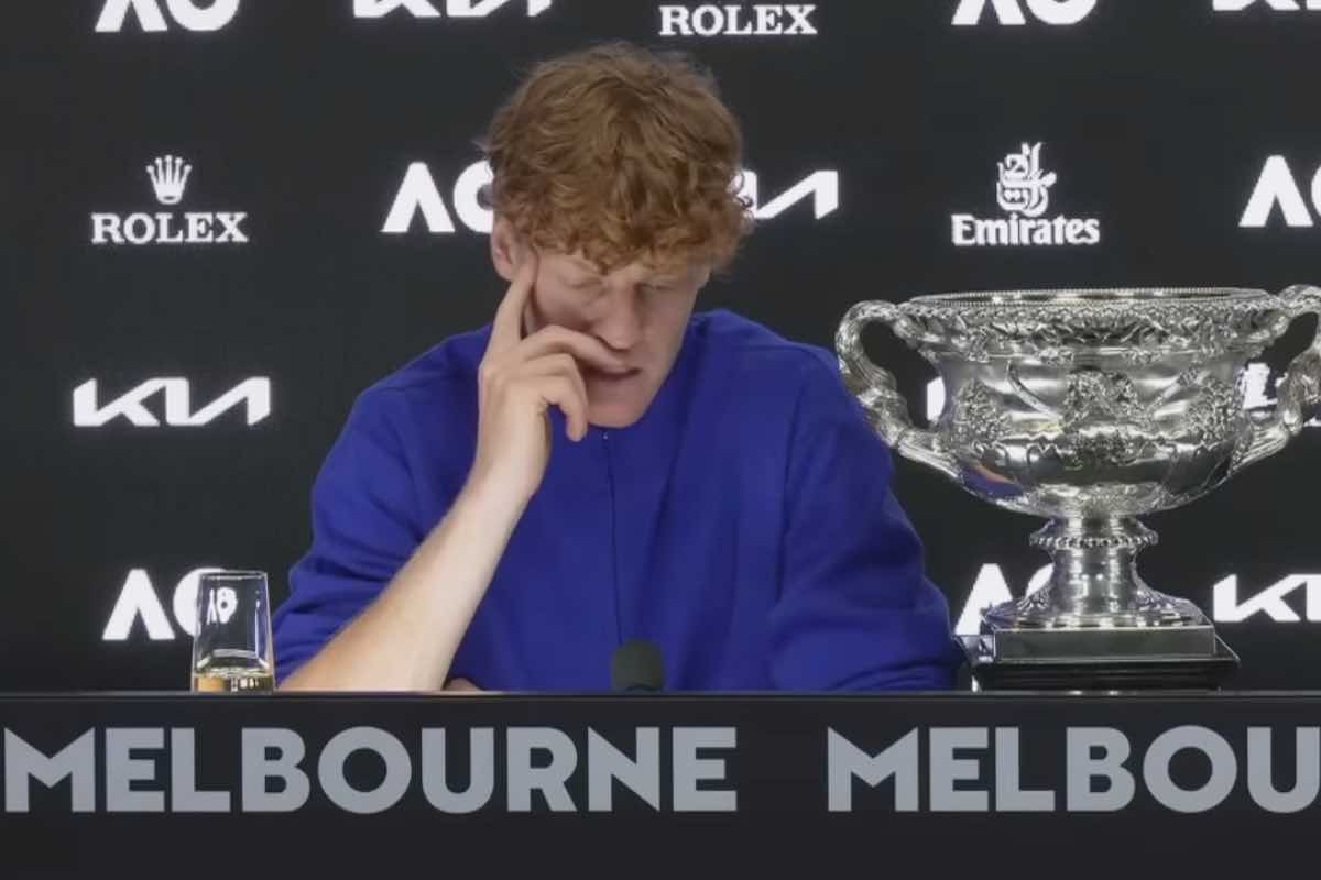 Jannik Sinner in conferenza dopo gli Australian Open