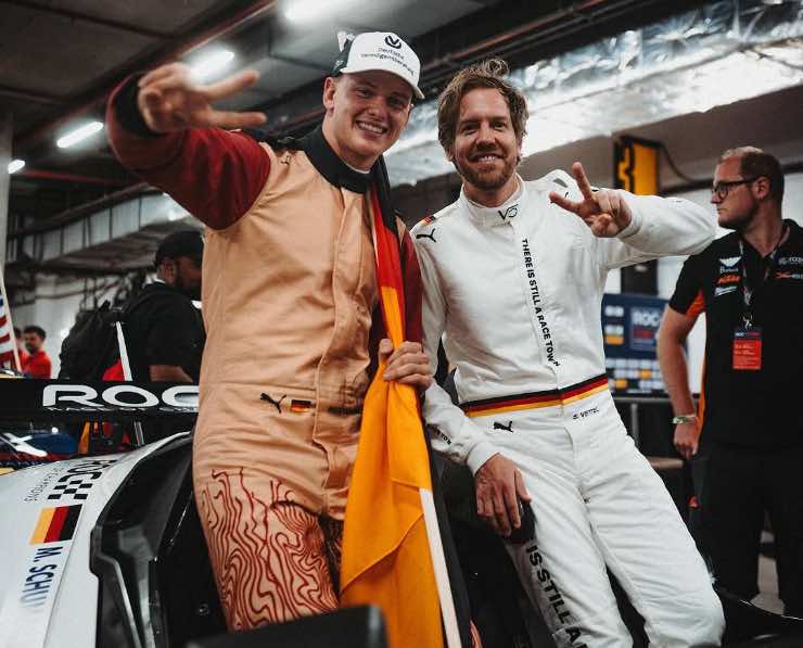 Mick Schumacher e Vettel