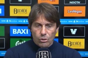 Conte intervistato dopo Venezia-Napoli