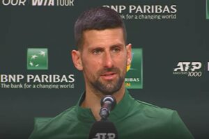 Djokovic in conferenza stampa