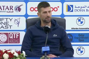 Djokovic in conferenza stampa