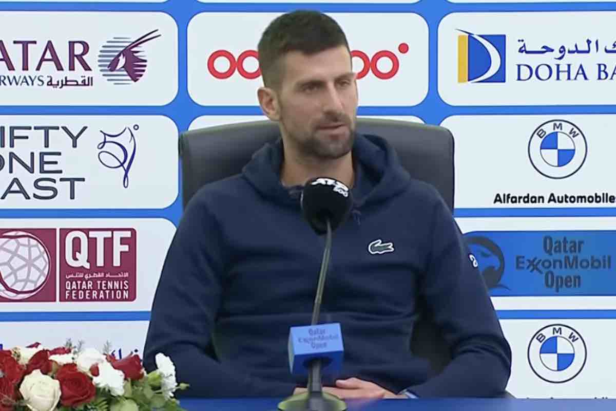 Djokovic in conferenza stampa