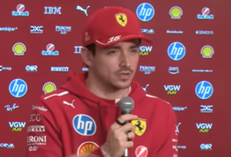 Leclerc intervistato dopo i test in Bahrain 