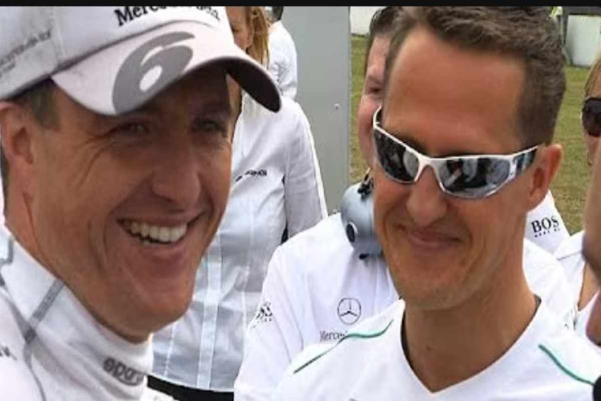 Michael e Ralf Schumacher prima di un Gran premio