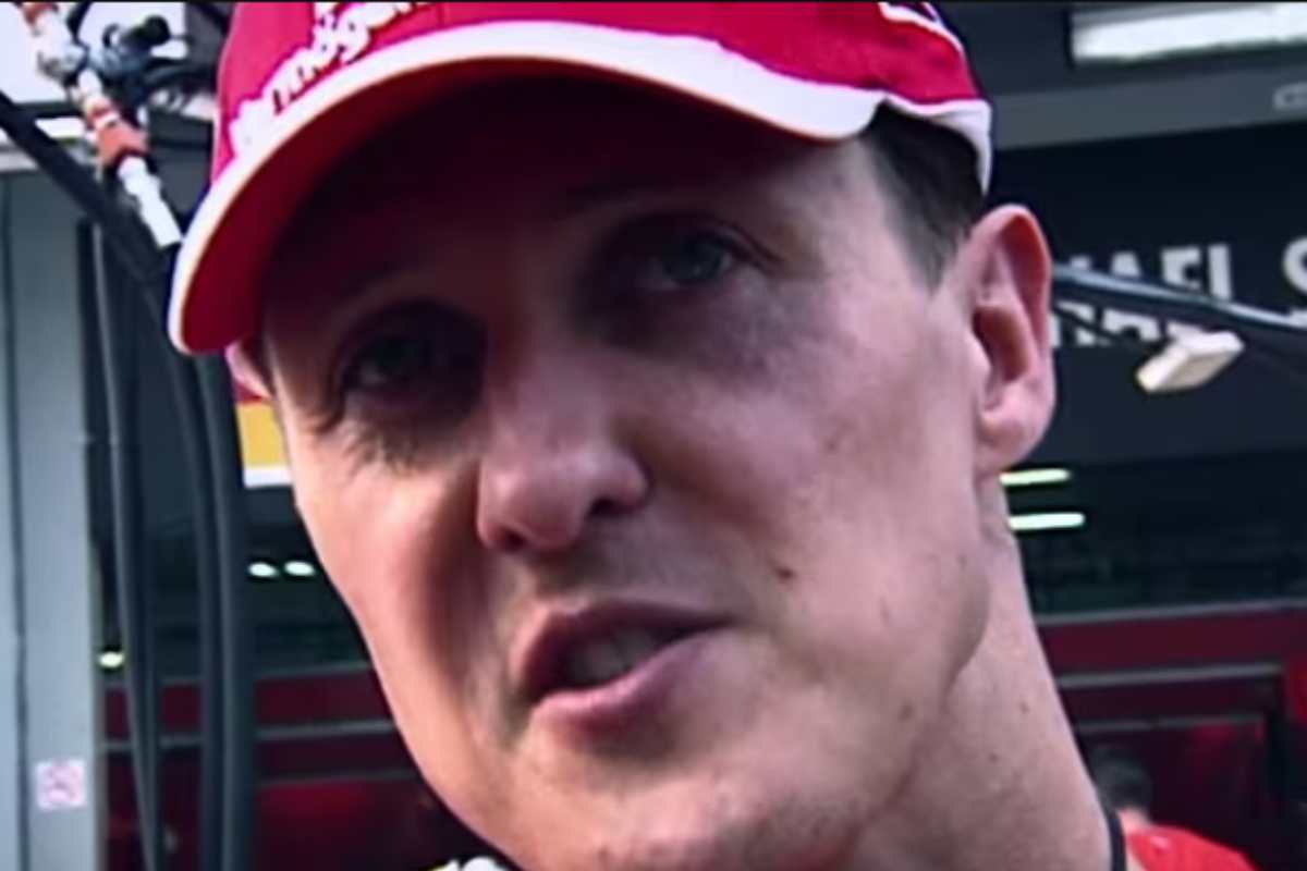 Schumacher durante una intervista